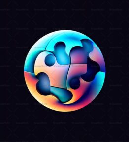 Abstrakte Puzzlekugel